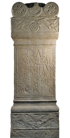 Altar dedicated by the Second Tungrians to Minerva, goddess of mental and physical skills