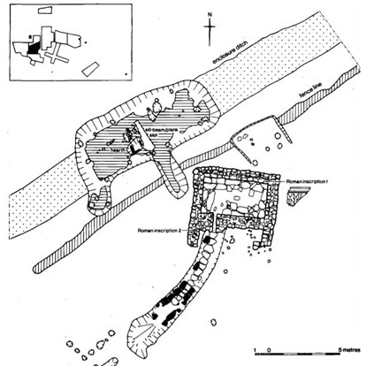 Ancient Annan - excavation plan of Hoddom Monastery