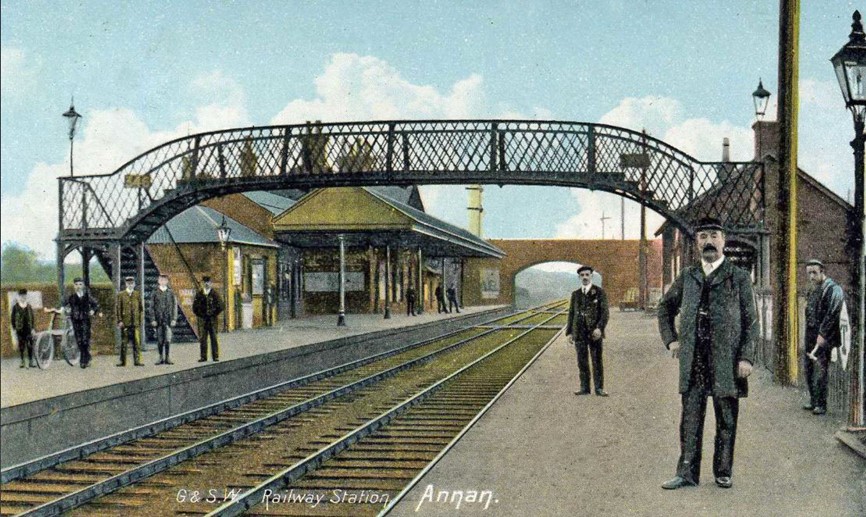 Railway Station Annan circa 1900